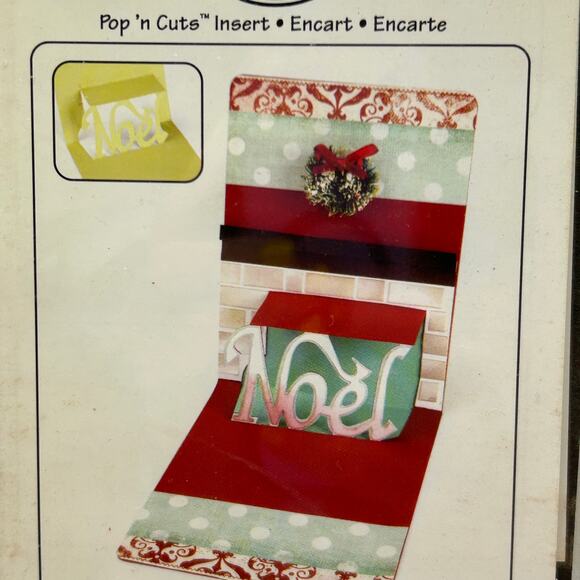 Sizzix Pop 'n Cuts Insert #658046 Interchangeable Card Insert Die Phrase NOEL 3D - Picture 6 of 9